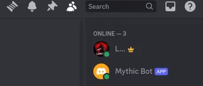 Mythic bot now online