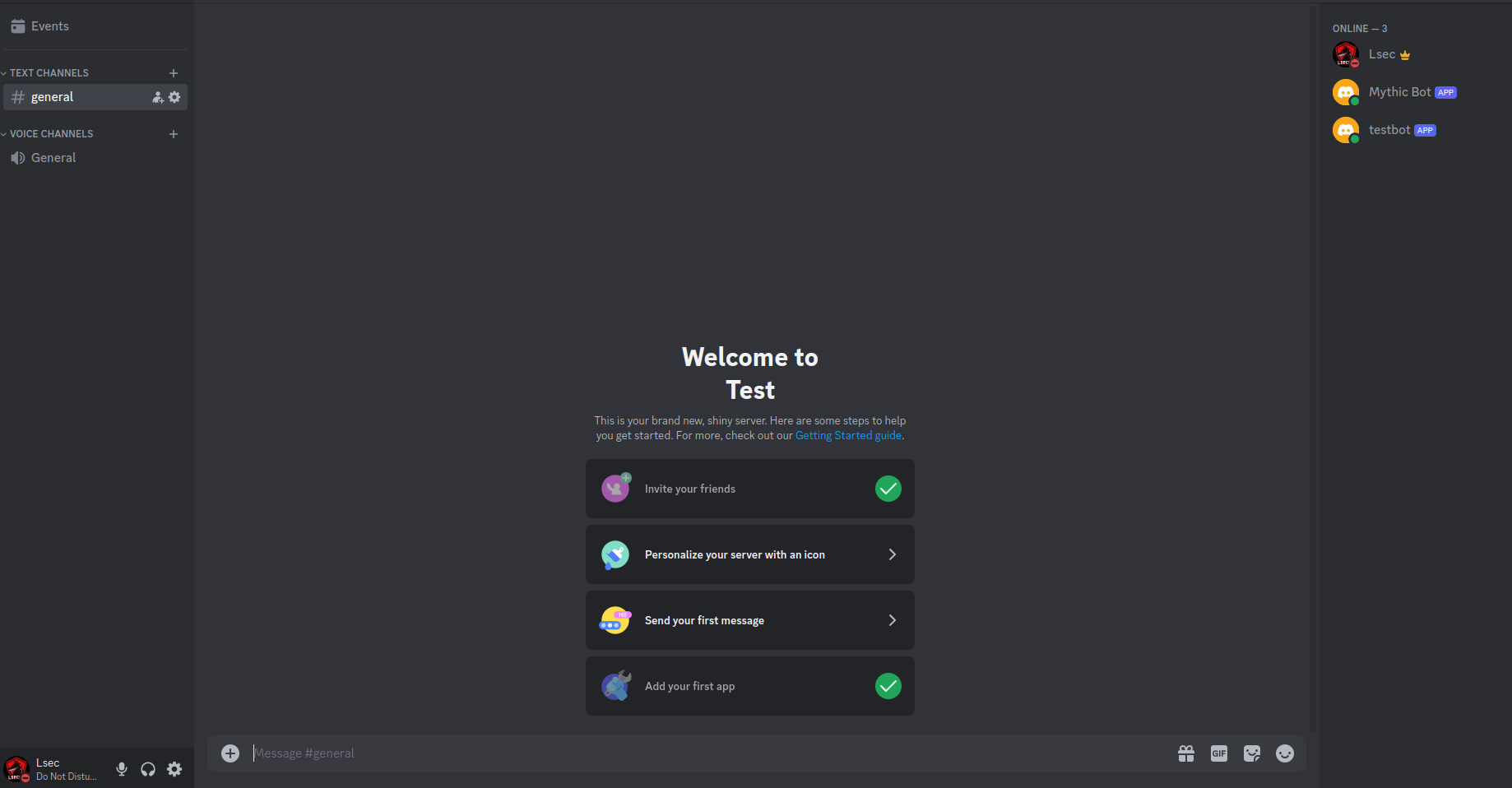 Empty Discord server